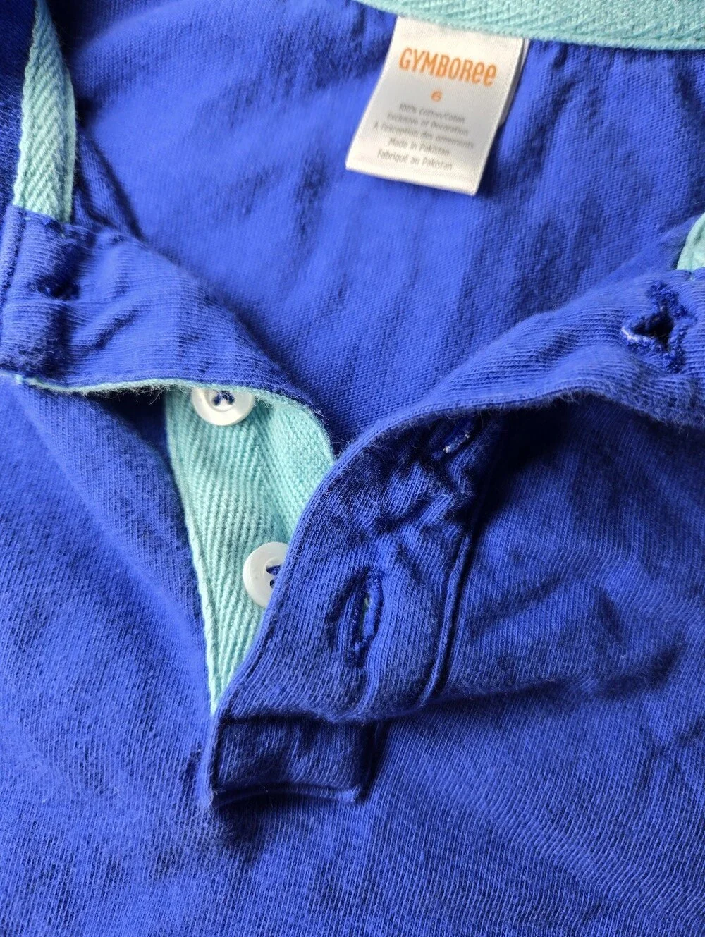 Gymboree Royal Blue Boys Polo with Fish Applique Size 6